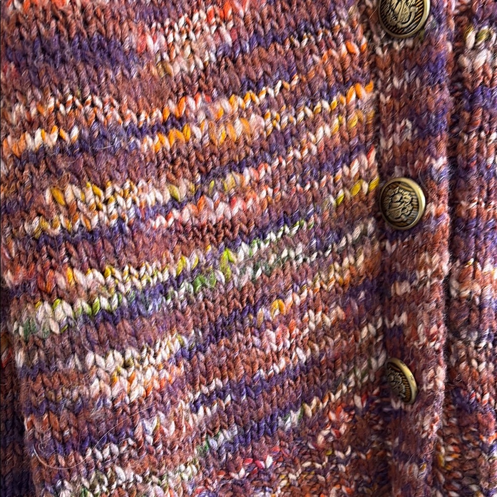 Veronica beard multicolor wool blend cardigan siz… - image 5